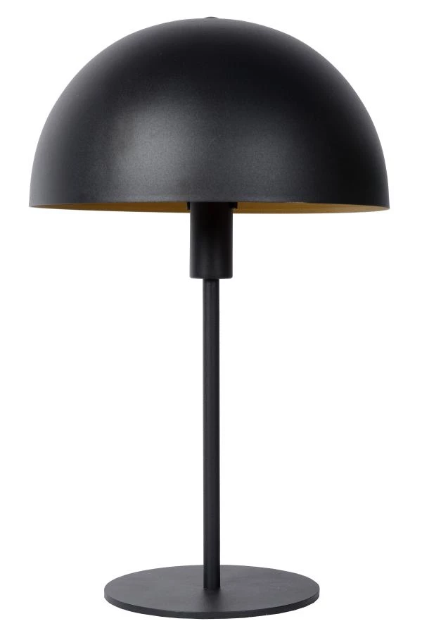 Lucide SIEMON - Lampe de table - Ø 25 cm - 1xE14 - Noir - éteint